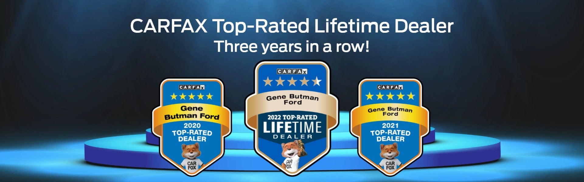 CARFAX Top-Rated Lifetime Dealer at Gene Butman Ford in Ypsilanti MI